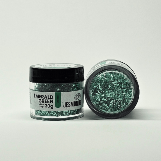 Glitzerchips 30g - Emarald Green - Smaragd Grün